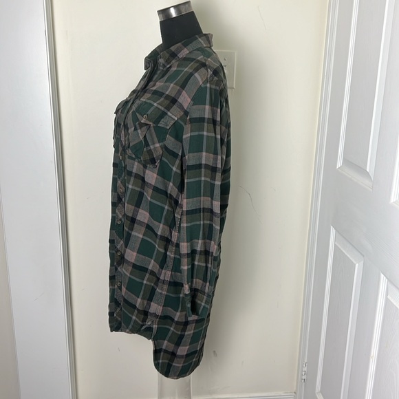Aritzia Wilfred Flannel Plaid Shirt Dress Size Large - Picture 7 of 13